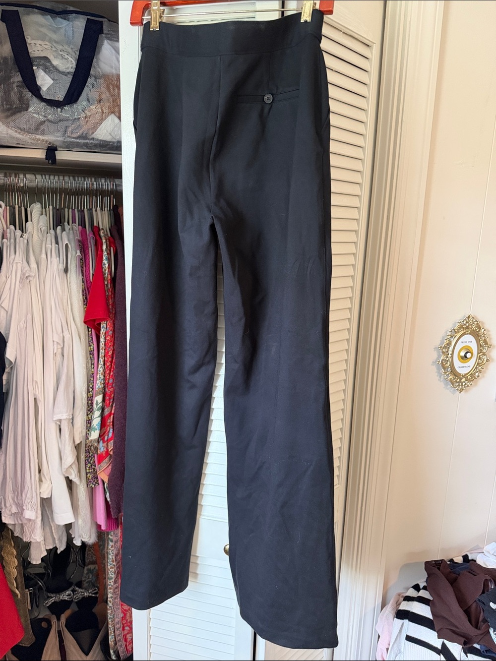SPANXsupersmooth™ PerfectFit Ponte Wide Leg Pant Black | Medium - Picture 7 of 12